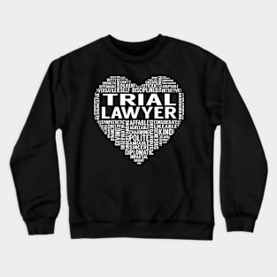 Trial Lawyer Heart Crewneck Sweatshirt